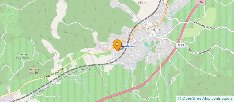 localisation de l'entreprise SOCIETE GENERALE BATIMENT TRAVAUX PUBLICS  GONFARON