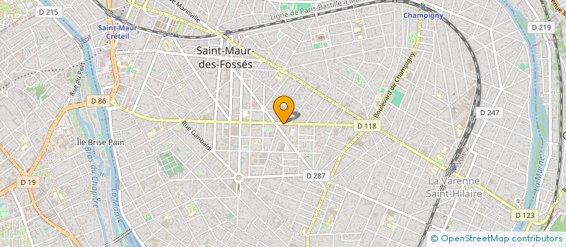 localisation de l'entreprise SOCIETE GENERALE D'AMEUBLEMENT-S.G.A.  SAINT-MAUR-DES-FOSSES