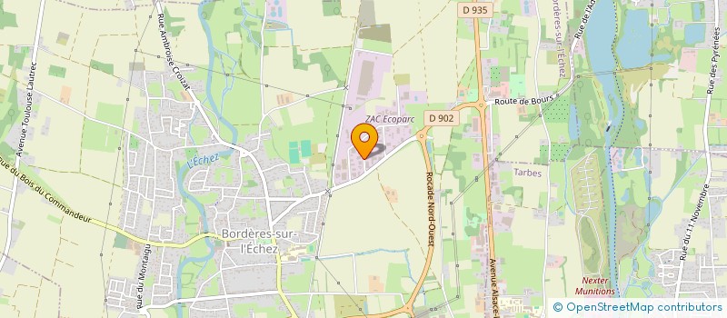 localisation de l'entreprise SOCIETE GENERALE D'ENTRETIEN & MONTAGE à BORDERES-SUR-L'ECHEZ