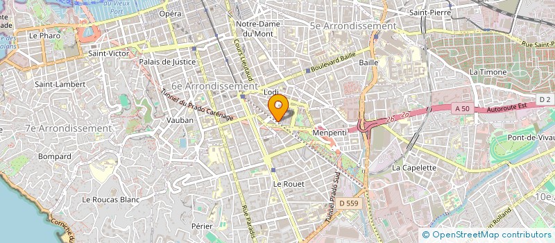 localisation de l'entreprise SOCIETE GENERALE D INFORMATIQUE  MARSEILLE