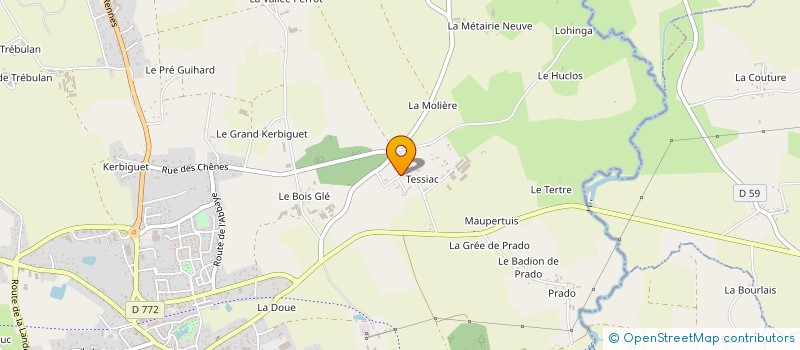 localisation de l'entreprise SOCIETE GENERALE D'OPTIQUE à GUER