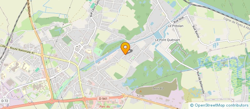 localisation de l'entreprise SOCIETE GENERALE DE BATIMENT ANNEQUINNOISE à BEUVRY