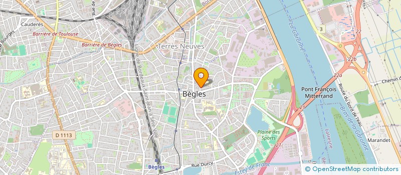 localisation de l'entreprise SOCIETE GENERALE DE BATIMENT SUD OUEST à BEGLES