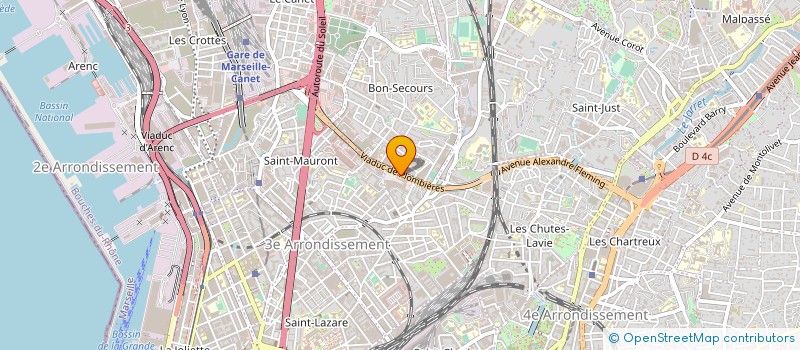 localisation de l'entreprise SOCIETE GENERALE DE BONNETERIE à MARSEILLE