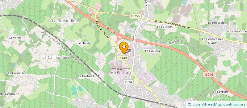 localisation de l'entreprise SOCIETE GENERALE DE COMMUNICATION à LA HAIE-FOUASSIERE