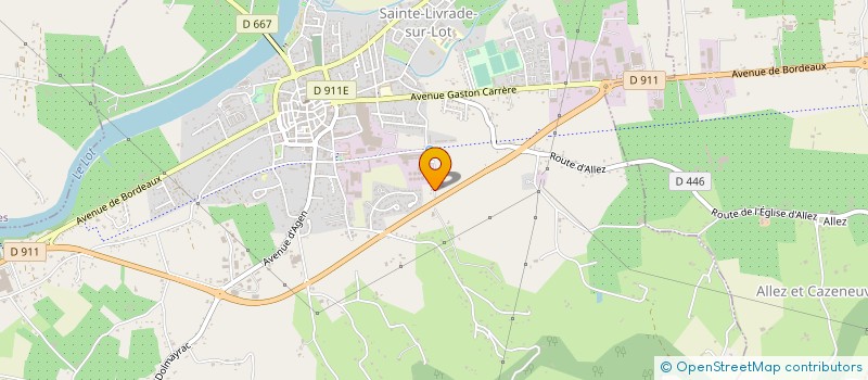 localisation de l'entreprise SOCIETE GENERALE DE CONSTRUCTION à SAINTE LIVRADE SUR LOT