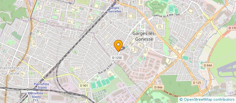 localisation de l'entreprise SOCIETE GENERALE DE CONSTRUCTION  GARGES-LES-GONESSE