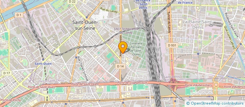 localisation de l'entreprise SOCIETE GENERALE DE GARDIENNAGE (SGG) à SAINT-OUEN-SUR-SEINE