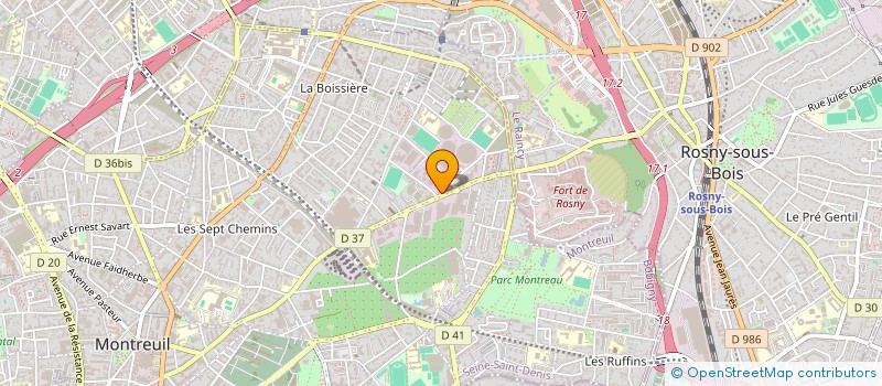 localisation de l'entreprise SOCIETE GENERALE DE MACONNERIE à MONTREUIL