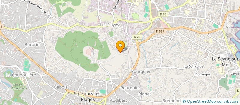 localisation de l'entreprise SOCIETE GENERALE DE MACONNERIE PRATTICO à SIX-FOURS-LES-PLAGES