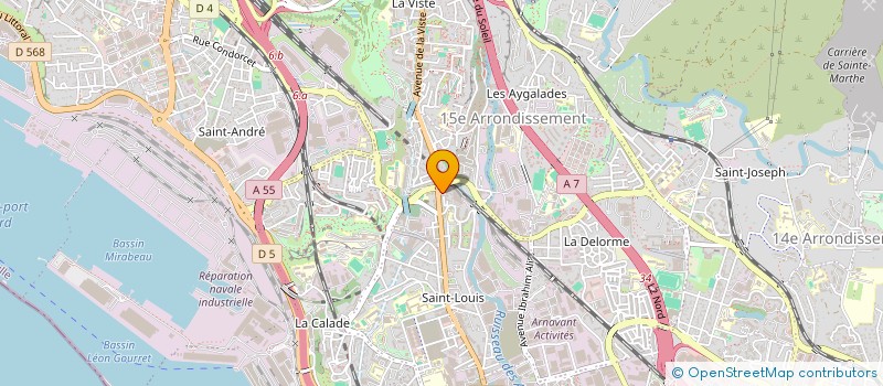 localisation de l'entreprise SOCIETE GENERALE DE MENUISERIE à MARSEILLE 15EME