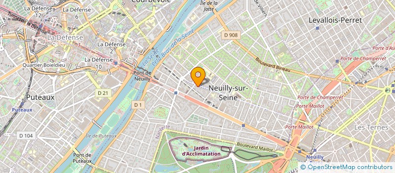 localisation de l'entreprise SOCIETE GENERALE DE SERVICES ET DE COMMUNICATION SA à NEUILLY-SUR-SEINE