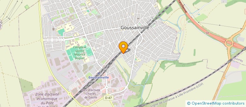 localisation de l'entreprise SOCIETE GENERALE DE TELECOMMUNICATION à GOUSSAINVILLE