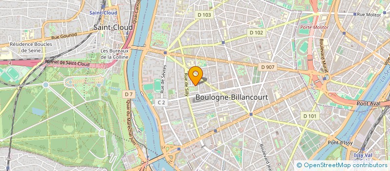 localisation de l'entreprise SOCIETE GENERALE DE TOPOGRAPHIE ET HYDROGRAPHIE à BOULOGNE-BILLANCOURT