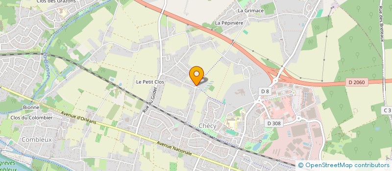 localisation de l'entreprise SOCIETE GENERALE DE TRAVAUX à CHECY