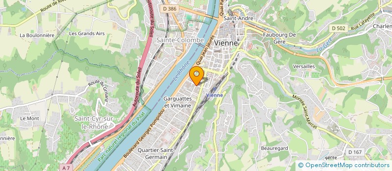 localisation de l'entreprise SOCIETE GENERALE DE TRAVAUX à VIENNE