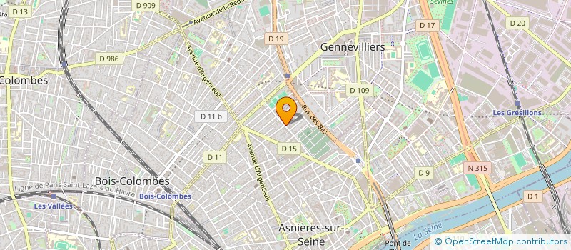 localisation de l'entreprise SOCIETE GENERALE DE TRAVAUX ET AMENAGEMENT à ASNIERES-SUR-SEINE