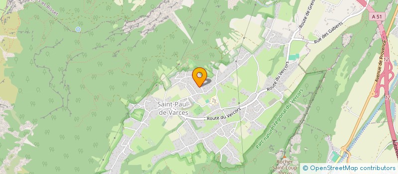localisation de l'entreprise SOCIETE GENERALE DE TRAVAUX PUBLICS - SGTP  SAINT-PAUL-DE-VARCES