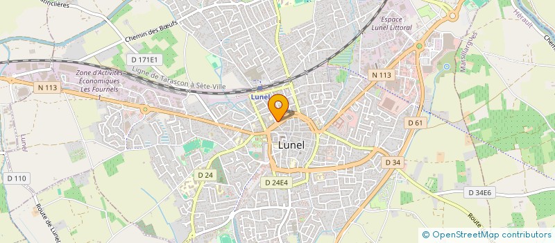 localisation de l'entreprise SOCIETE GENERALE DES GRANDS FROIDS  LUNEL