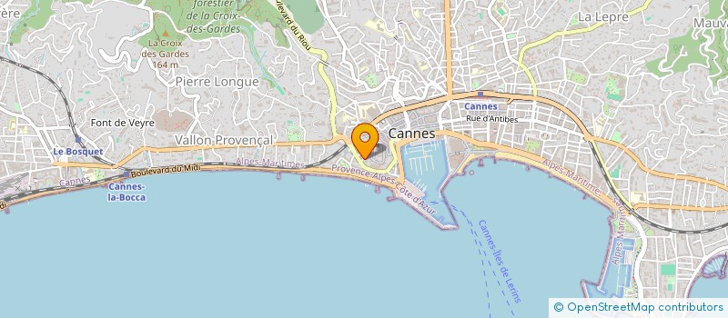 localisation de l'entreprise SOCIETE GENERALE DU BATIMENT à CANNES
