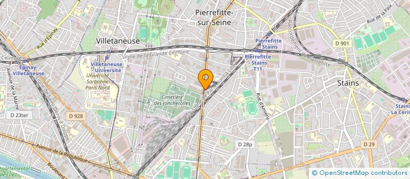 localisation de l'entreprise SOCIETE GENERALE DU BATIMENT à PIERREFITTE-SUR-SEINE