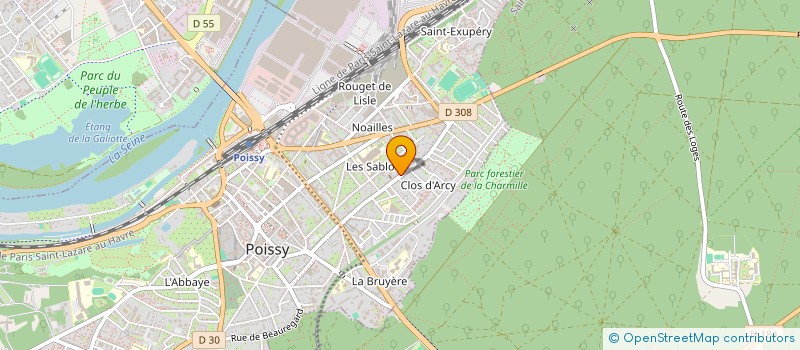 localisation de l'entreprise SOCIETE GENERALE PRESTATIONS SERVICES  POISSY