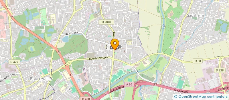 localisation de l'entreprise SOCIETE GENERALE RESTAURATION LOISIRS  ILLZACH