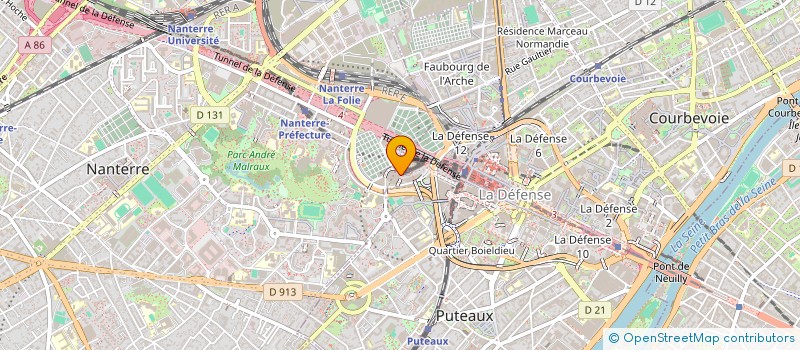 localisation de l'entreprise SOCIETE GENERALE SFH  PUTEAUX