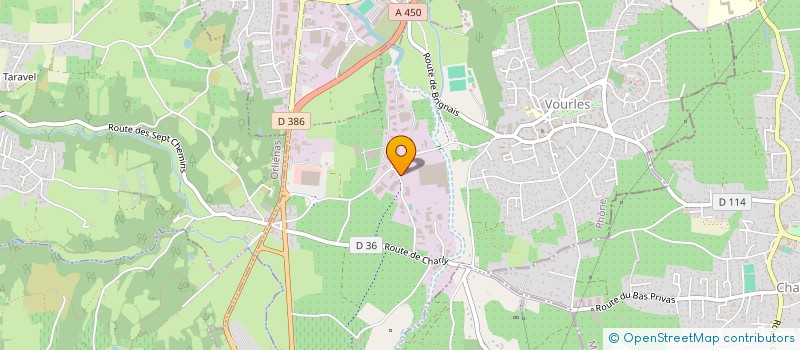 localisation de l'entreprise SOCIETE GENERFEU  VOURLES