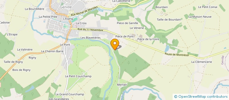 localisation de l'entreprise SOCIETE GENILLOISE D'ENTREPOT à GENILLE