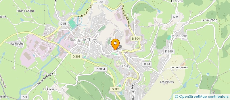 localisation de l'entreprise SOCIETE GENUIT  THIZY-LES-BOURGS