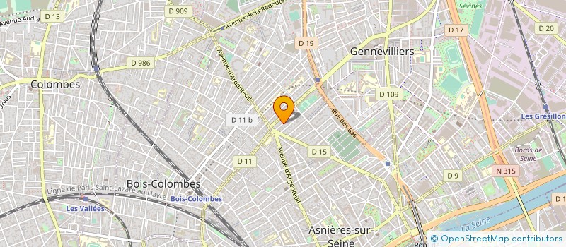 localisation de l'entreprise SOCIETE GEORGINA BROWN à ASNIERES-SUR-SEINE