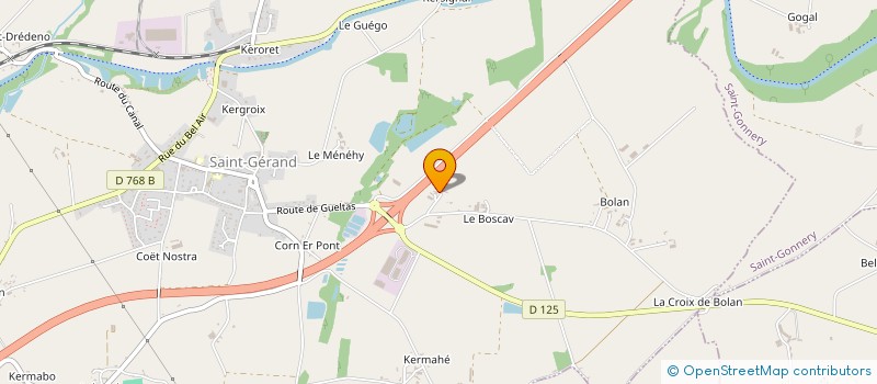 localisation de l'entreprise SOCIETE GERANAISE DE DISTRIBUTION à SAINT-GERAND-CROIXANVEC