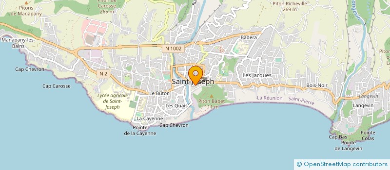 localisation de l'entreprise SOCIETE GERIATRIQUE ET GERONTOLOGIQUE DE L'ILE DE LA REUNION à SAINT-JOSEPH