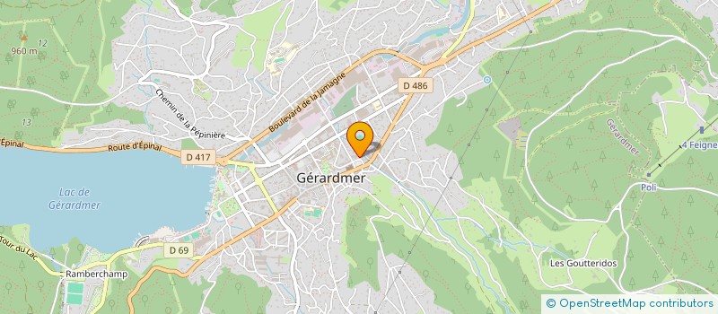 localisation de l'entreprise SOCIETE GEROMOISE DE CREATION à GERARDMER