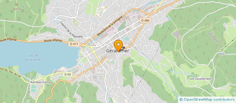 localisation de l'entreprise SOCIETE GEROMOISE DE TRANSPORTS à GERARDMER