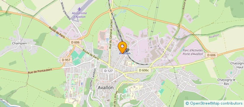 localisation de l'entreprise SOCIETE GESDA à AVALLON
