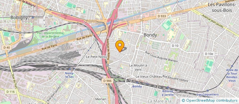 localisation de l'entreprise SOCIETE GESTION CLINIQUES CHIRURGICALES à BONDY