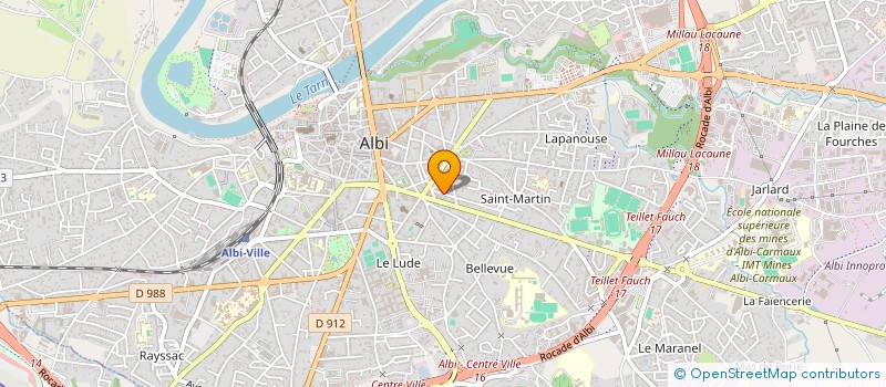 localisation de l'entreprise SOCIETE GESTION DE SERVICES SGS à ALBI