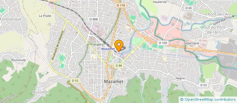 localisation de l'entreprise SOCIETE GESTION TEXTILE à MAZAMET