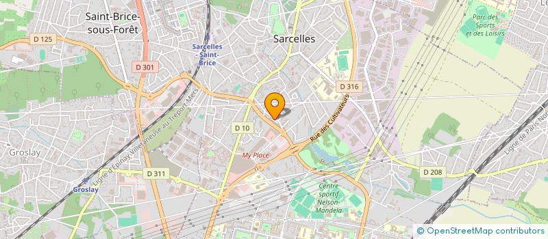 localisation de l'entreprise SOCIETE GET2A à SARCELLES
