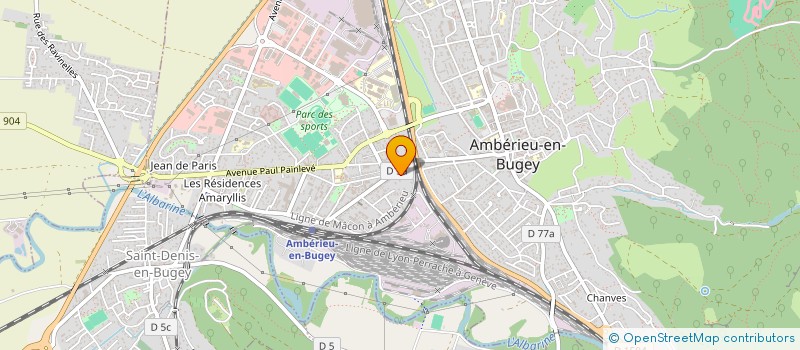 localisation de l'entreprise SOCIETE GFA à AMBERIEU-EN-BUGEY
