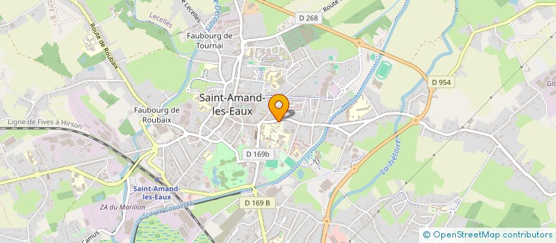 localisation de l'entreprise SOCIETE GILLARD JEAN-PAUL à SAINT-AMAND-LES-EAUX