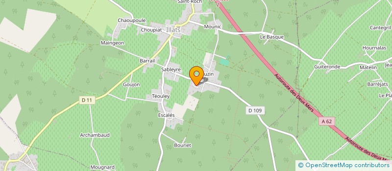 localisation de l'entreprise SOCIETE GILLES  ILLATS