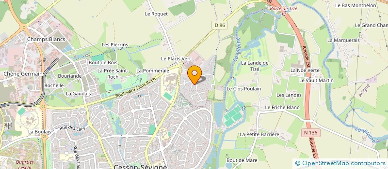 localisation de l'entreprise SOCIETE GILLES DU BOISBAUDRY  THORIGNE-FOUILLARD