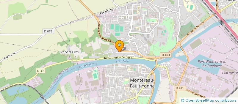 localisation de l'entreprise SOCIETE GILLES PIAT  MONTEREAU-FAULT-YONNE