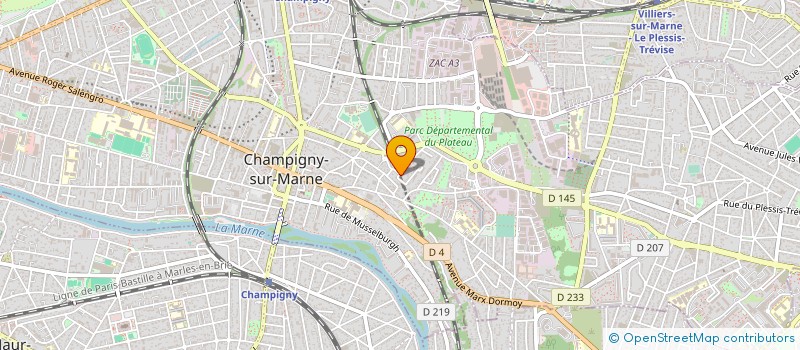 localisation de l'entreprise SOCIETE GIRARD à CHAMPIGNY-SUR-MARNE