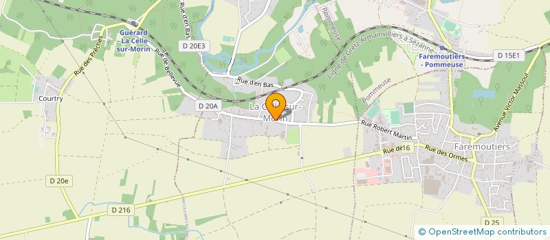 localisation de l'entreprise SOCIETE GIRO AGENCEMENT à LA CELLE-SUR-MORIN
