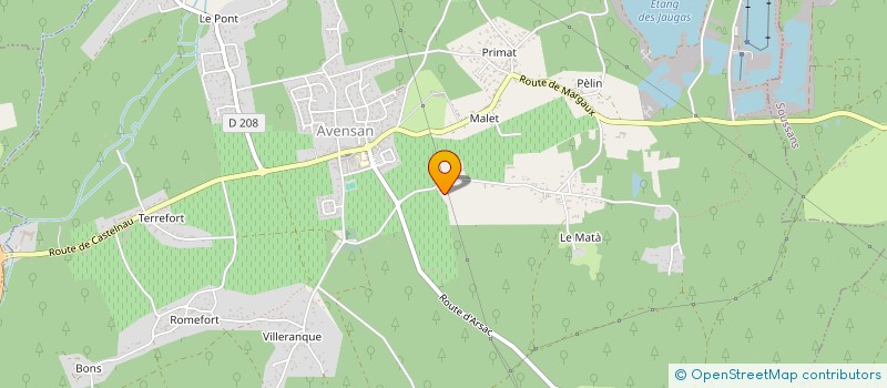 localisation de l'entreprise SOCIETE GIRONDINE D'INGENIERIE, D'ETUDE ET DE MONTAGE  AVENSAN