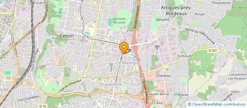 localisation de l'entreprise SOCIETE GIRONDINE DE CONSTRUCTION  CENON